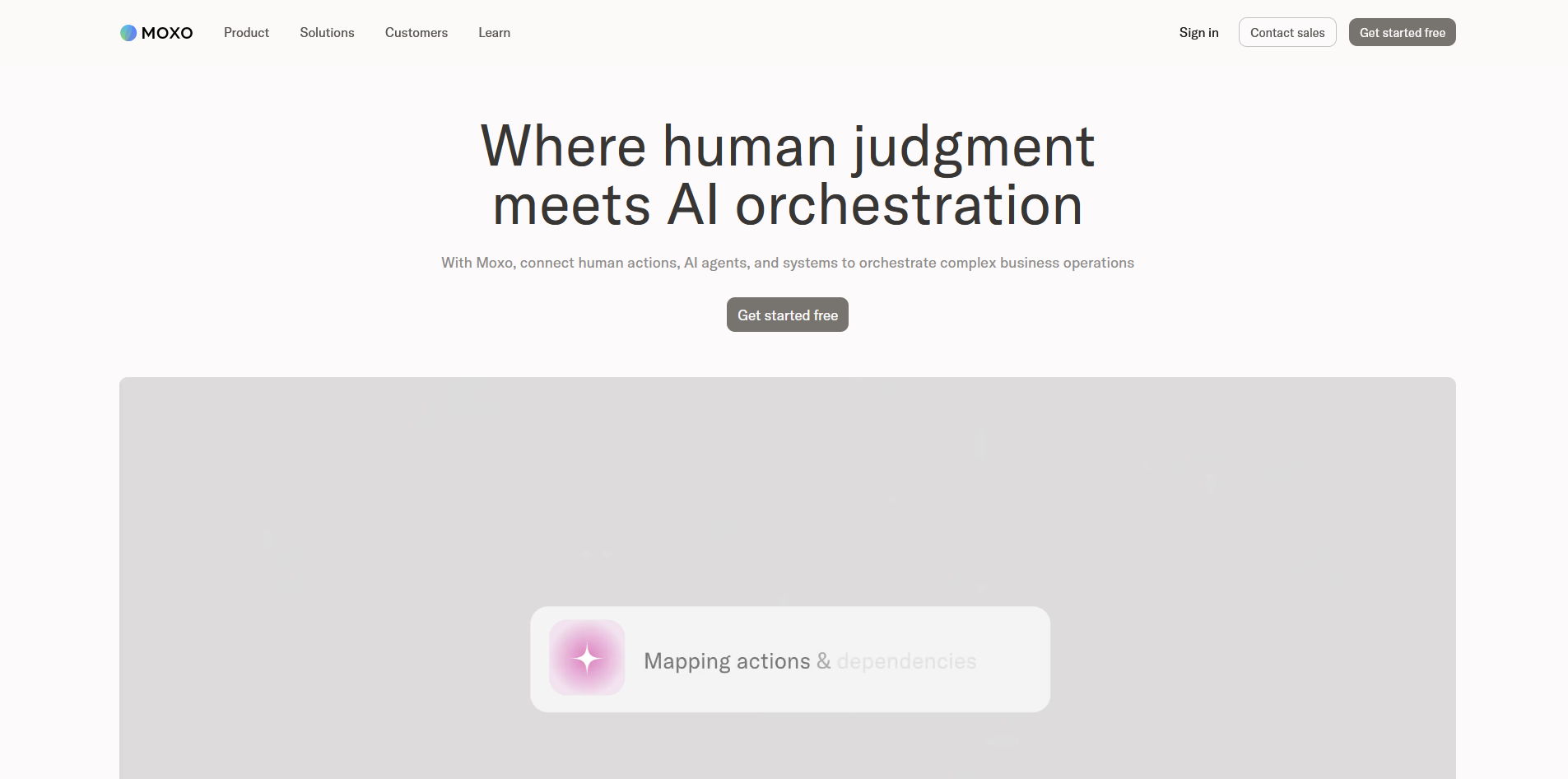 Moxo homepage