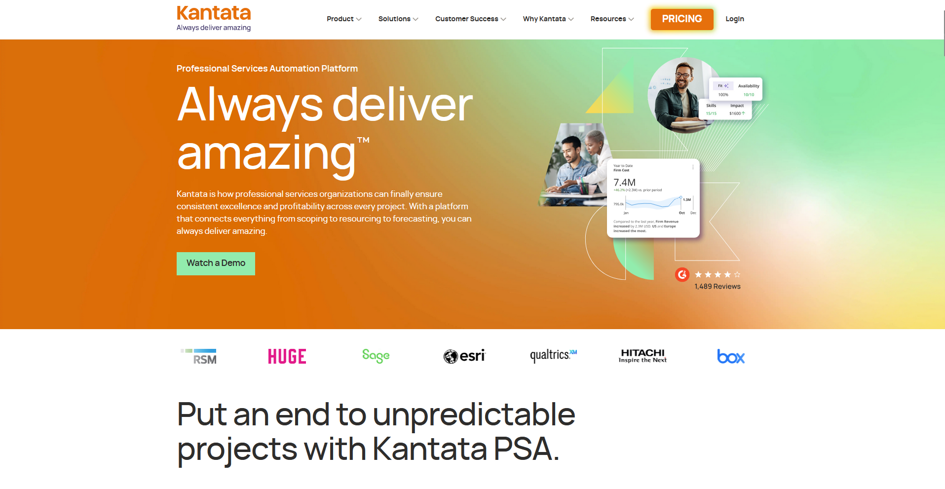 Kantata homepage