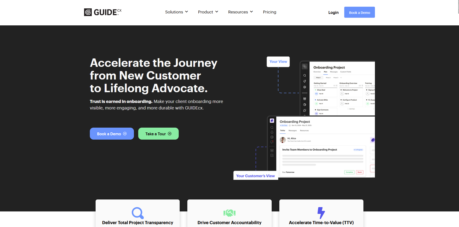 GUIDEcx homepage
