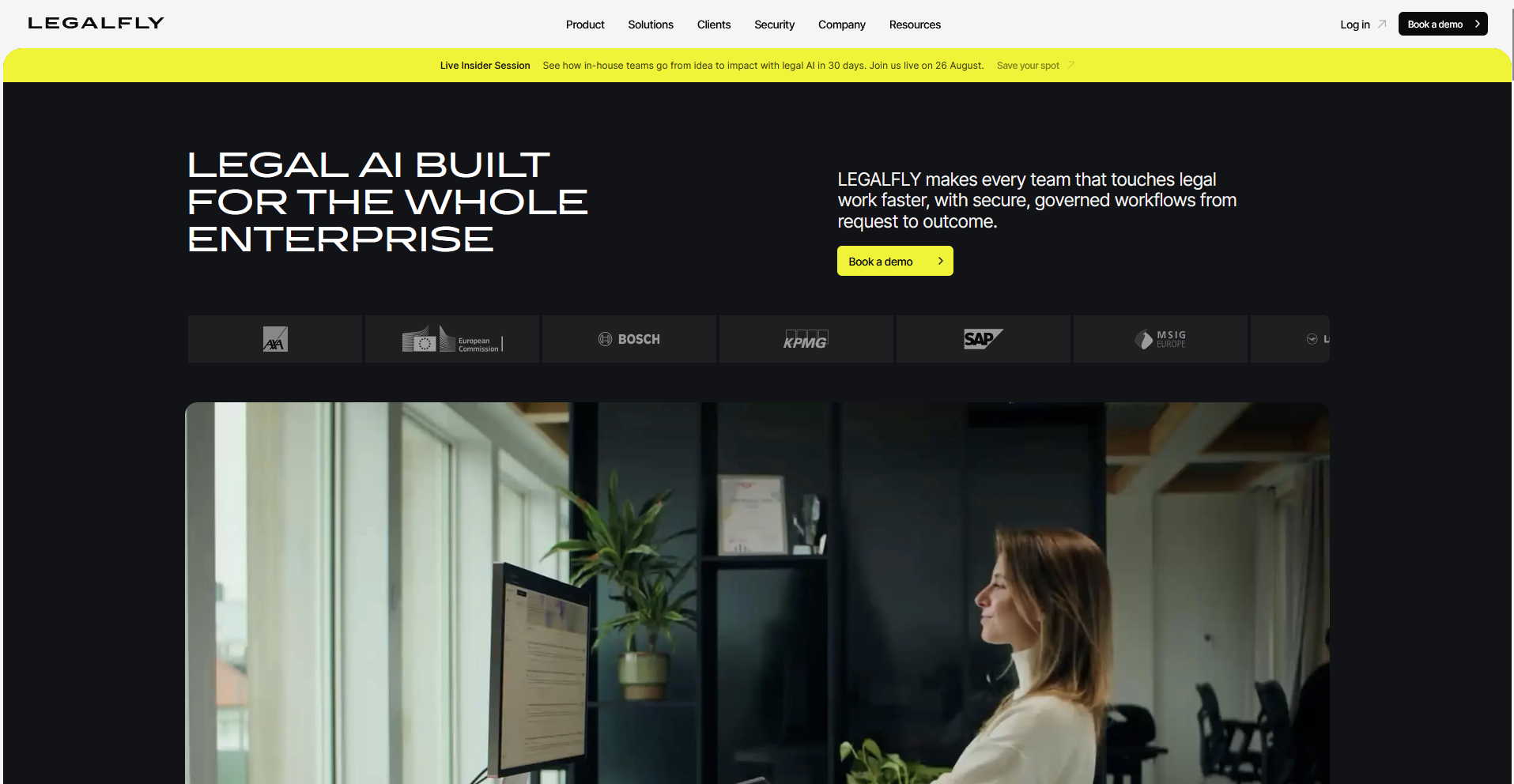 LEGALFLY homepage