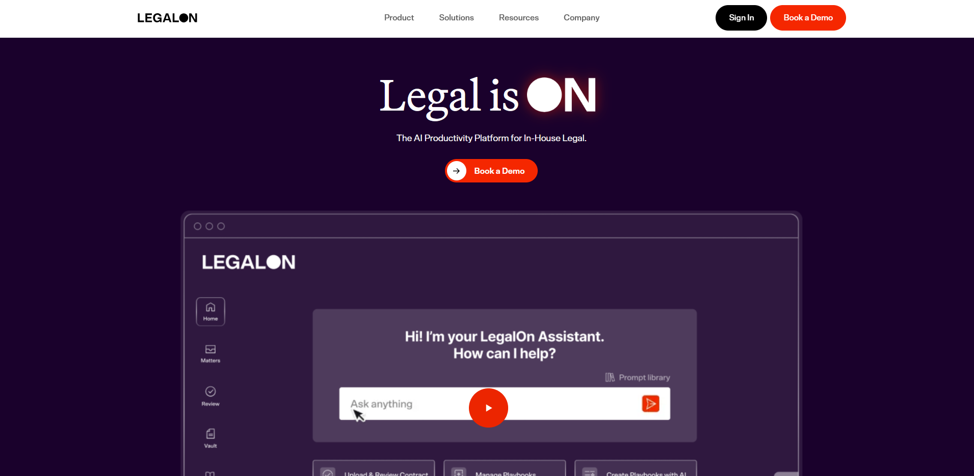 LegalOn homepage