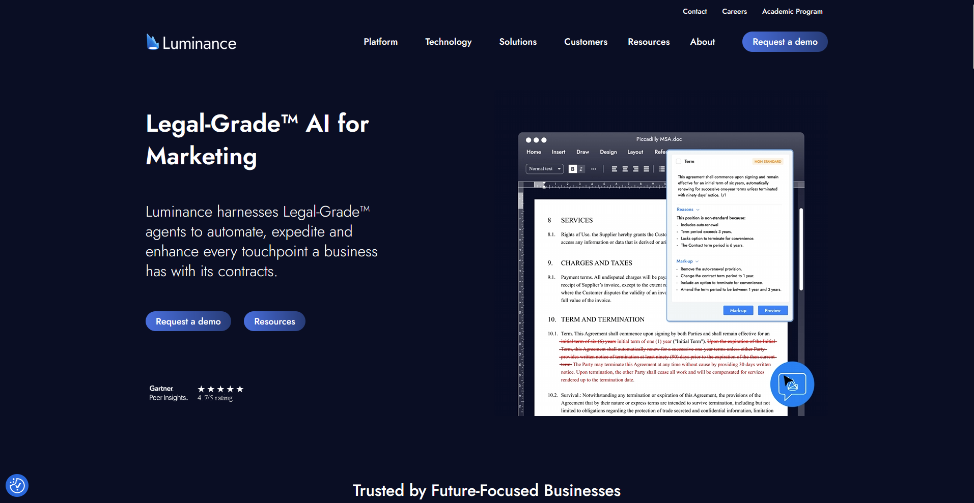 Luminance Homepage