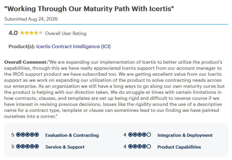Review by Manager on Gartner Peer Insights