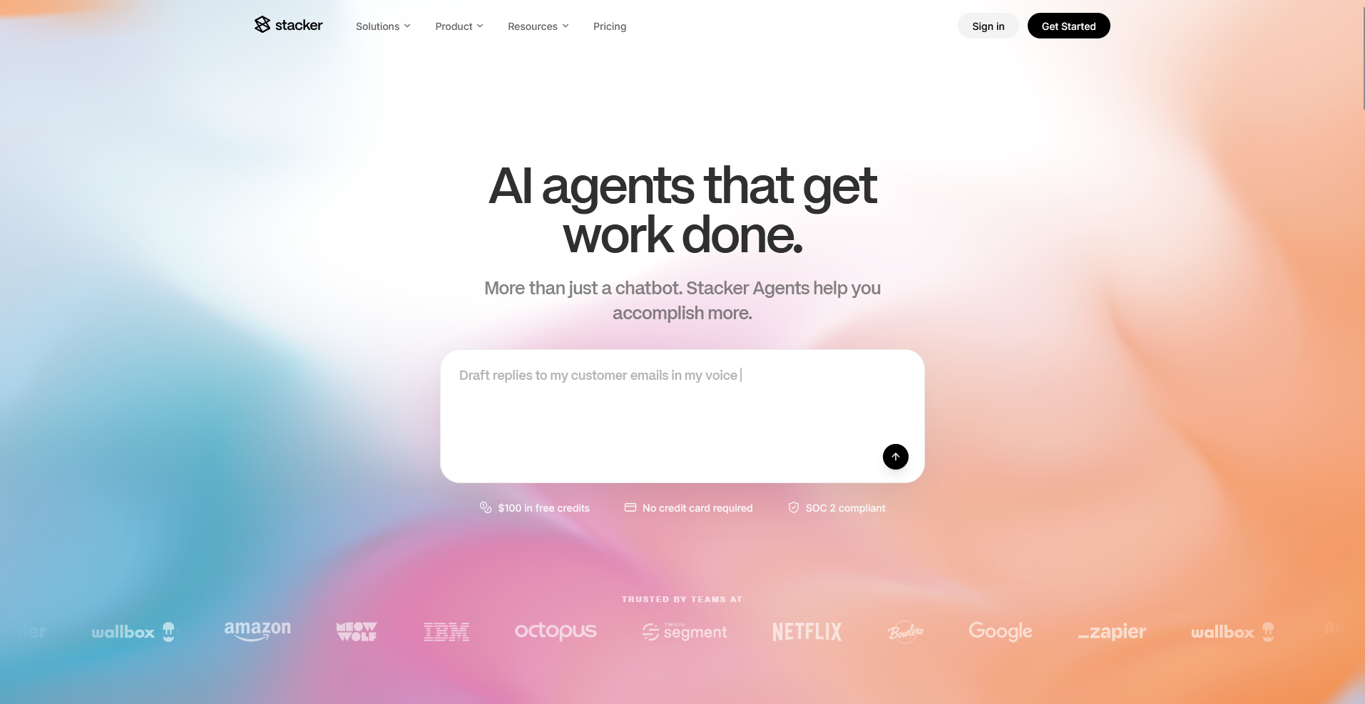Stacker homepage