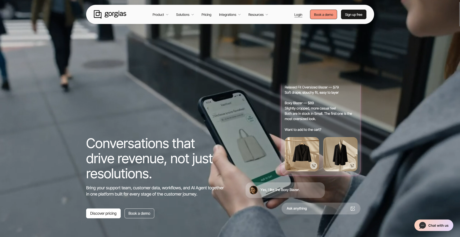 Gorgias homepage