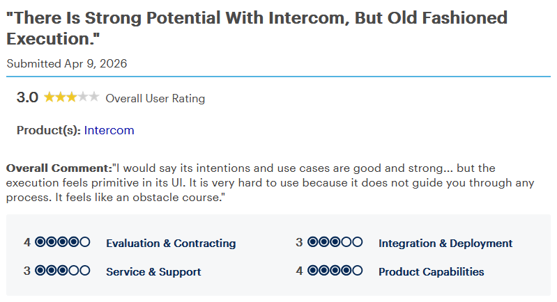 Review by Director of Marketing on Gartner
