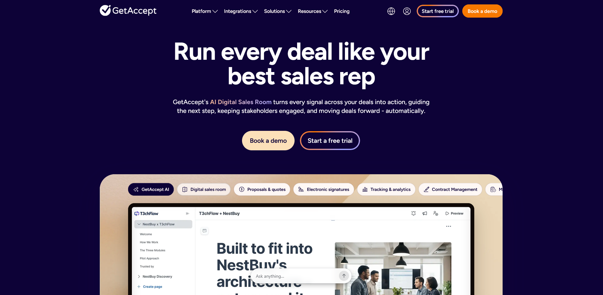 GetAccept homepage