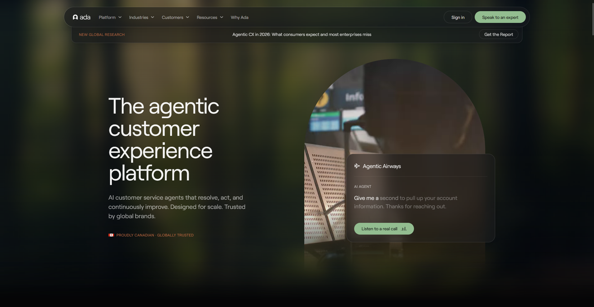 Ada homepage