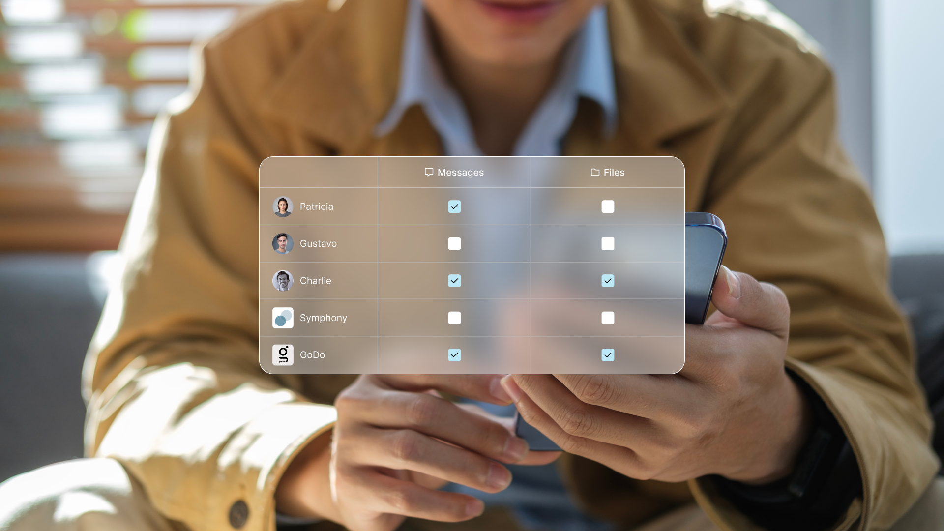 Custom visibility for apps