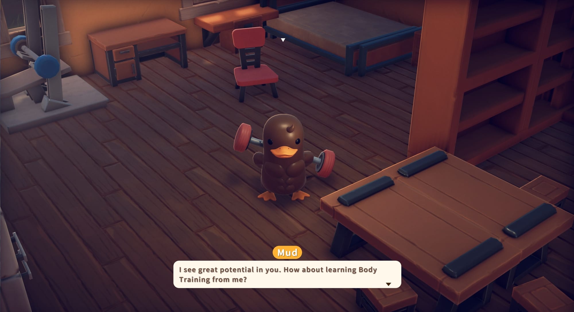 A ducked called "Mud" says he sees "great potential" in the player. 