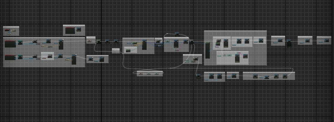 Boxes full of nodes fill the graph paper screen.