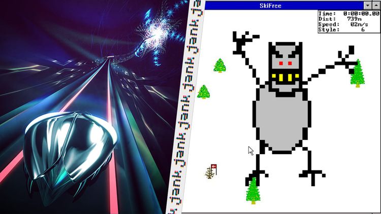 Thumper beetle vs SkiFree Yeti
