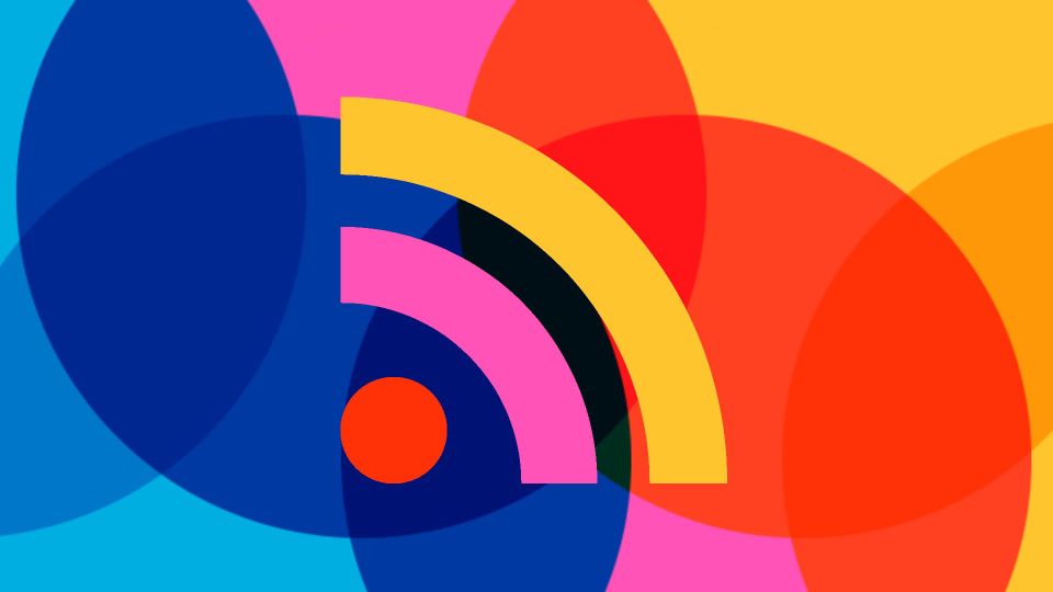 An RSS logo, in Jank colours.