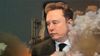 In a composite image, Elon Musk emerges from a cloud of smoke from a SpaceX rocket launch.