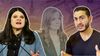 A composite image of Michigan U.S. Senate candidates Haley Stevens, Abdul El-Sayed, and Mallory McMorrow overlaying a backdrop of money, pills, and the U.S. Capitol.