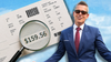 In a composite image, Transportation Secretary Sean Duffy appears alongside an airline ticket as a magnifying glass enlarges its price.