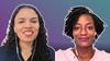 A screenshot of The Lever's Morgan Harper and U.S. Senate candidate Angie Nixon (D-Fla.)