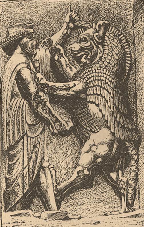 La pelea de Ahura Mazda con Ahriman