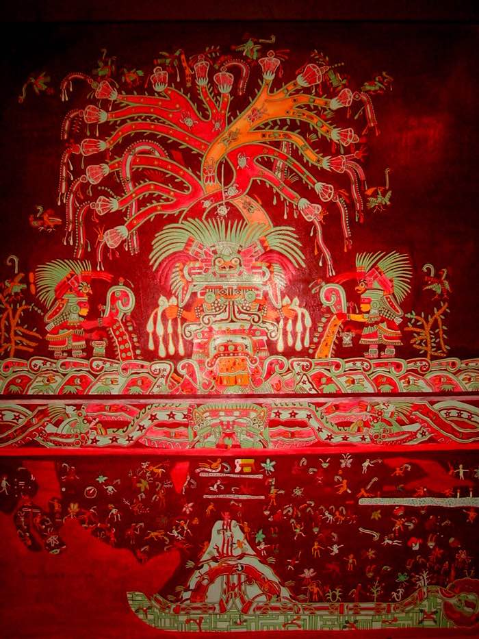 Tlalocan el paraiso de Tlaloc Mural que representa el Tlaloclan el paraíso que la deidad Tlaloc tenía reservado para aquellas victimas de ahogamiento o enfermedades relacionadas con la lluvia