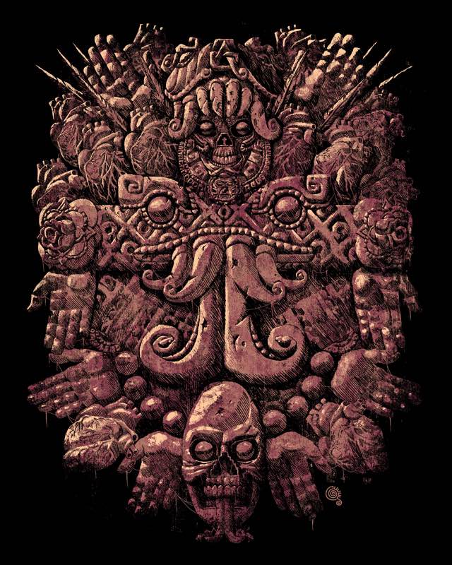 Representación de Coatlicue realizada por 