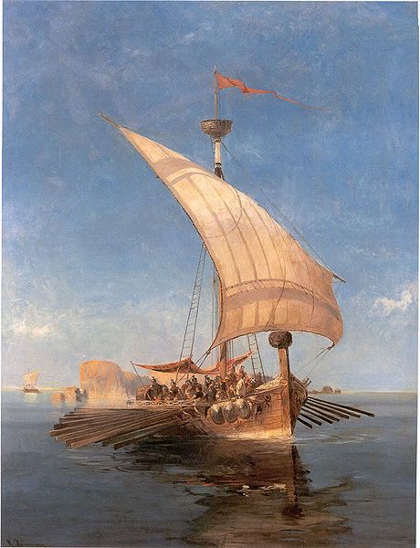 Pintura del Argo  realizada por Konstatinos Volanakis.