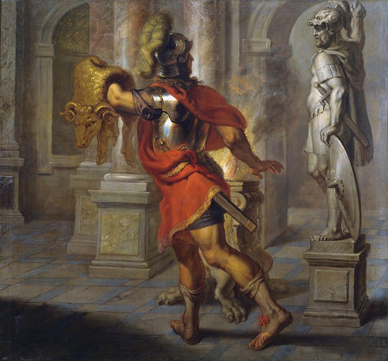Jasón y el vellocino de oro pintura de Erasmus Quellinus.