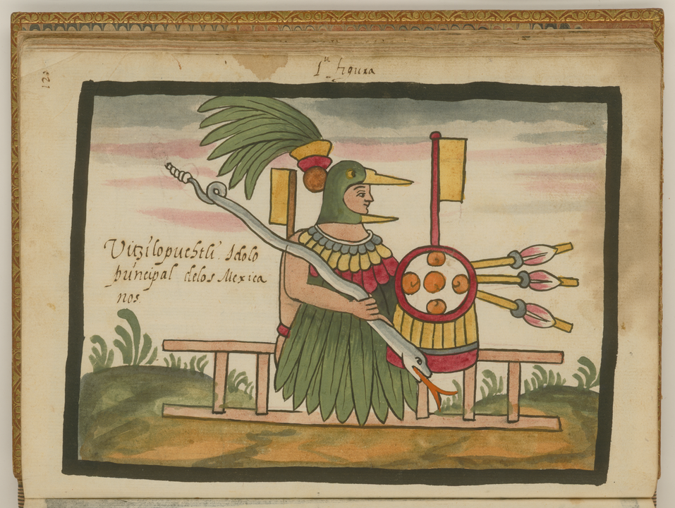 Huitzilopochtli en el Códice Ramirez De Tovar, Juan de, circa 1546-circa 1626 - <a rel="nofollow" class="external free" href="http://dl.wdl.org/6725.png">http://dl.wdl.org/6725.png</a>Gallery: <a rel="nofollow" class="external free" href="http://www.wdl.org/en/item/6725/">http://www.wdl.org/en/item/6725/</a>, Dominio público, <a href="https://commons.wikimedia.org/w/index.php?curid=31594626">Enlace</a>