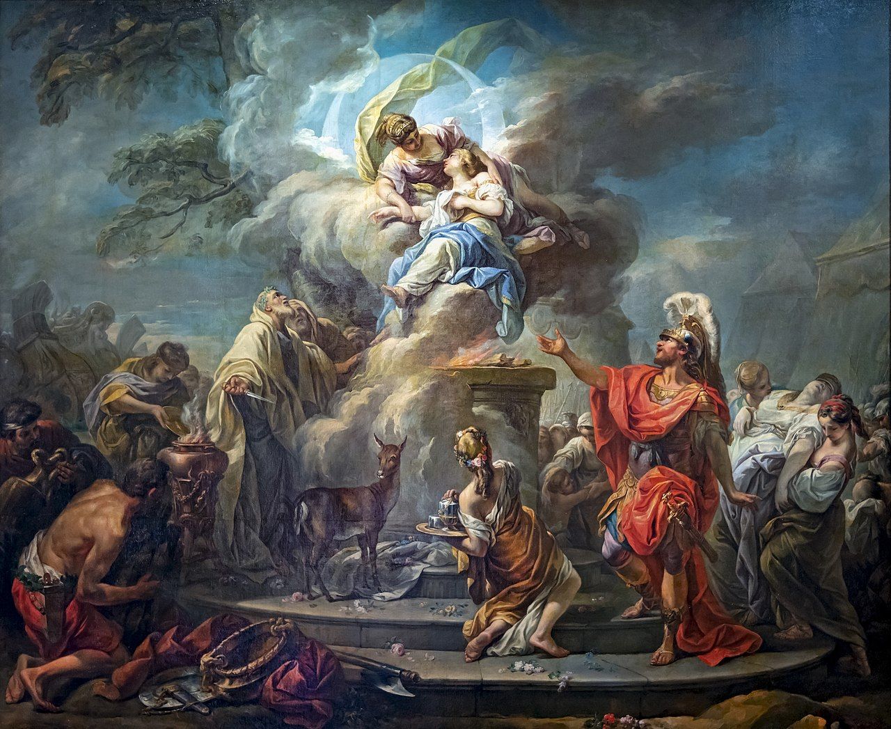 El sacrificio de Ifigenia de Gabriel-François Doyen.