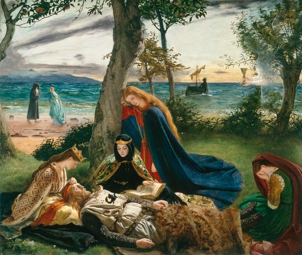 La muerte del rey Arturo de James Archer.