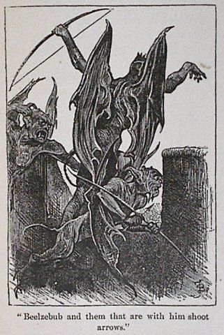 Representación de Baalzebub segun la visión cristiana, es decir como un demonio.
