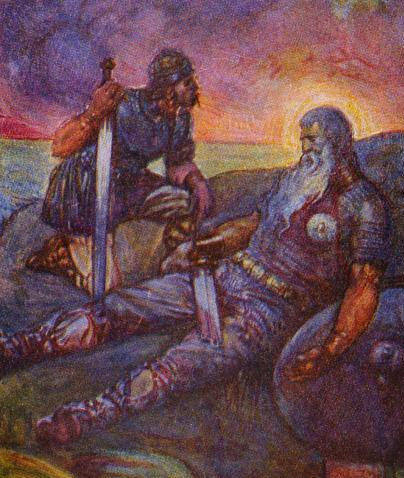 La muerte de Beowulf