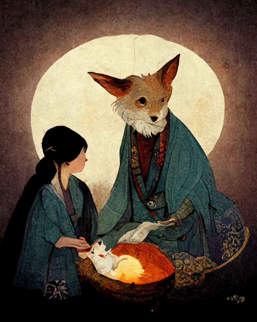 Una de las maneras de obtener control sobre un kitsune, se basa en el cuidado.