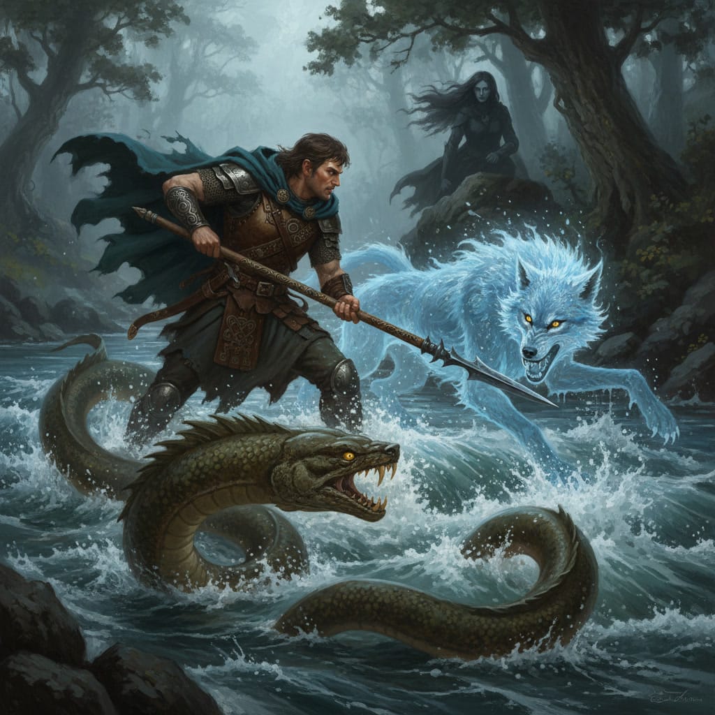 Cuchulain y morrigan En el Táin Bó Cúailnge, al rechazar a la diosa, el héroe convierte a su aliada potencial en su enemiga, una metáfora perfecta de la represión psicológica.