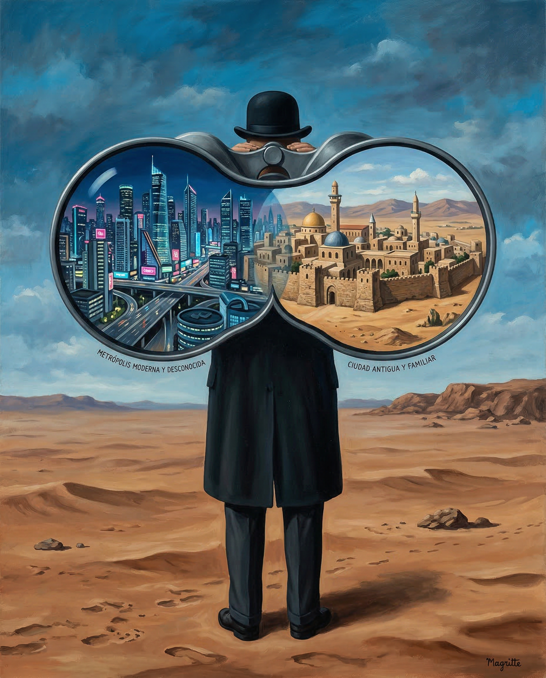 Visión binocular Edward Said La "visión binocular" de Edward Said. El exiliado aprende a ver el mundo con dos ojos a la vez, una habilidad que, aunque nace del dolor, se convierte en una fuente de profunda comprensión.