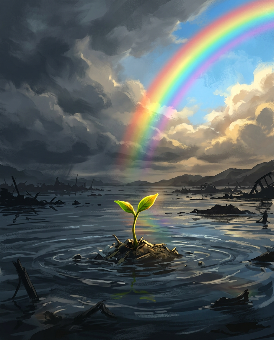 Los mitos del diluvio no son sobre el fin del mundo. Son sobre la posibilidad de un mundo nuevo.