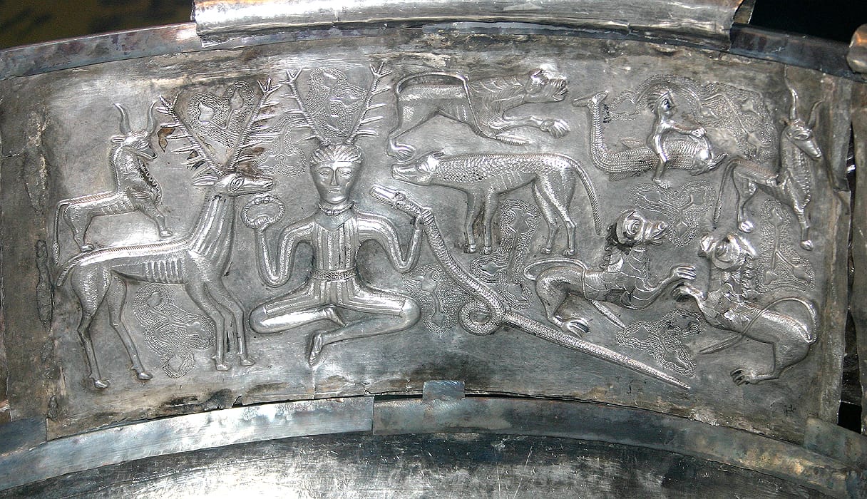 Cernunnos en el Caldero de Gundestrup