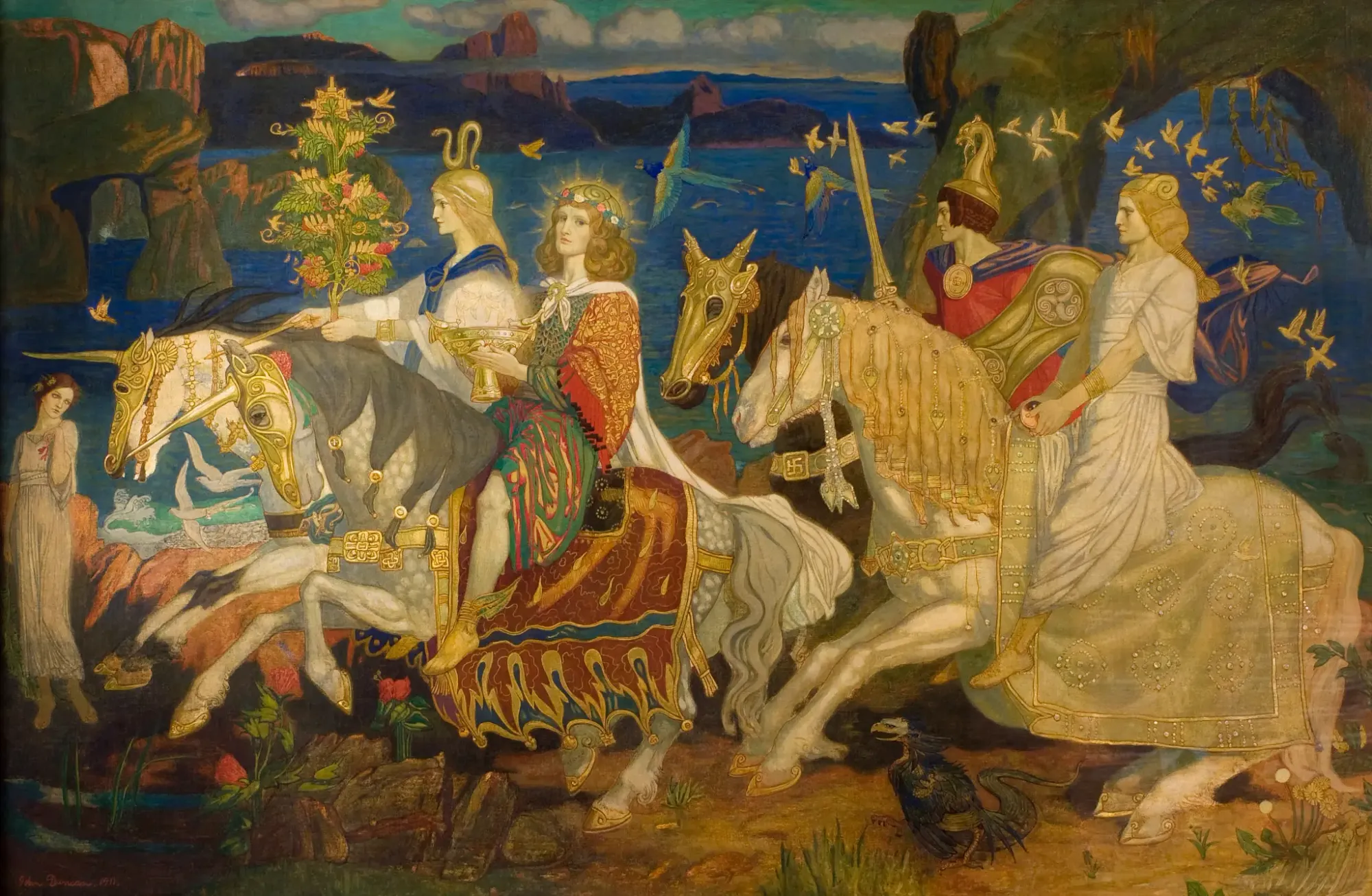 Riders of the Sidhe, John Duncan 1911
