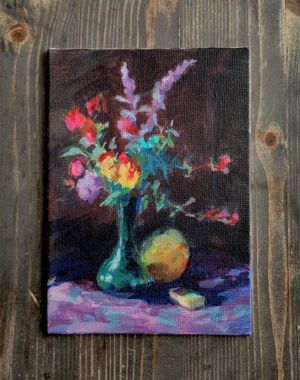 Flowers Orange & Domino