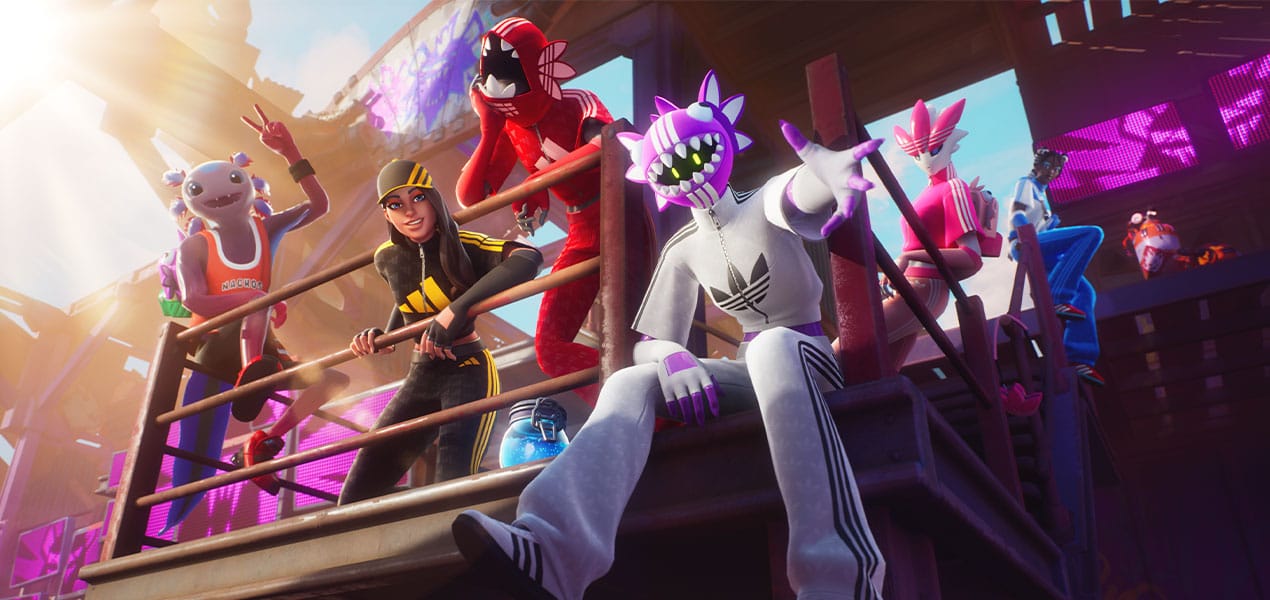 adidas x Fortnite Three Stripe Squad Bundle Collaboration