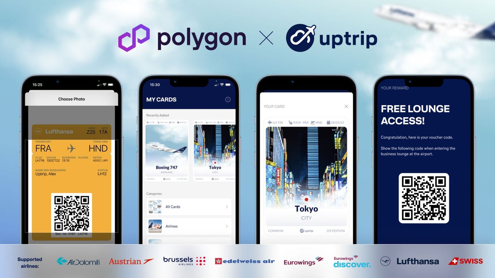 Lufthansa's Uptrip Loyalty Program Is Now Live On Polygon, Offering NFT For Every Flight