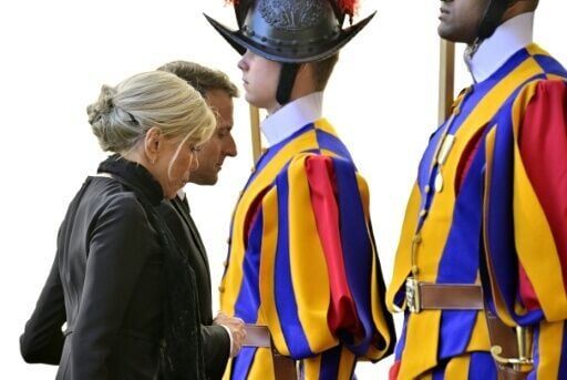France's Macron talks war, peace and basketball with Pope Leo