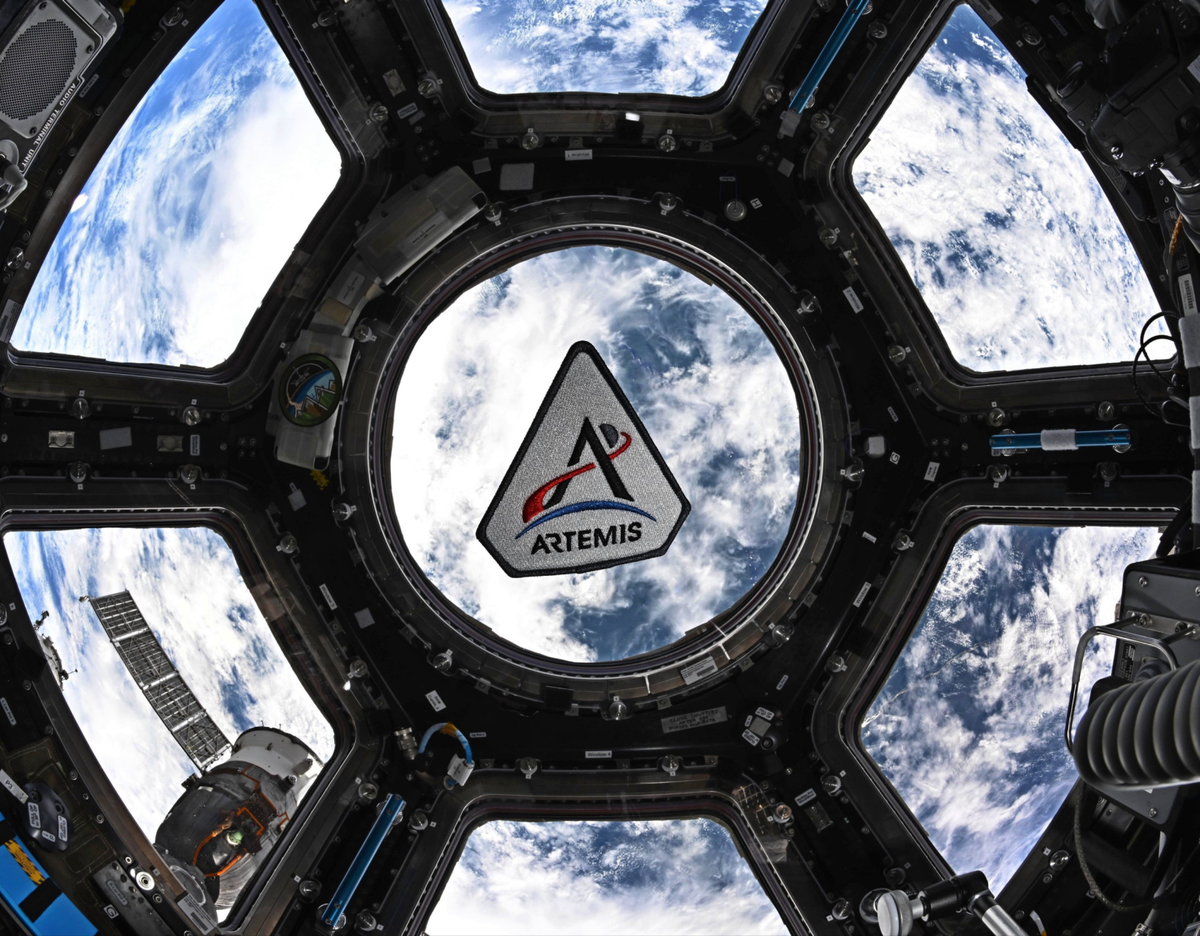 Astronaut sends moon mission good luck message from space