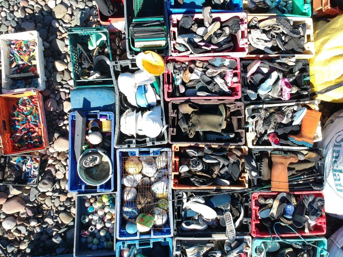 Beach cleaner collects 22,250 bottle caps among washed up trash