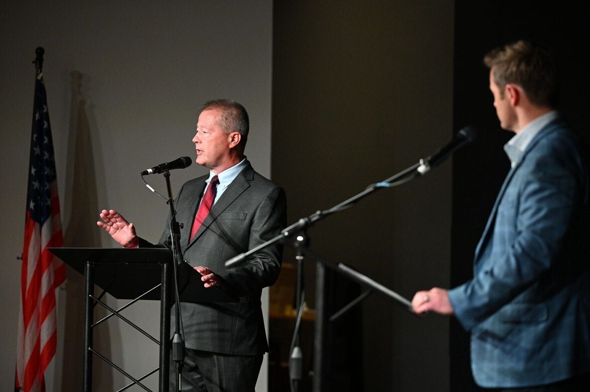GOP congressional candidates Aaron Flint and Al Olszewski face off in Bozeman