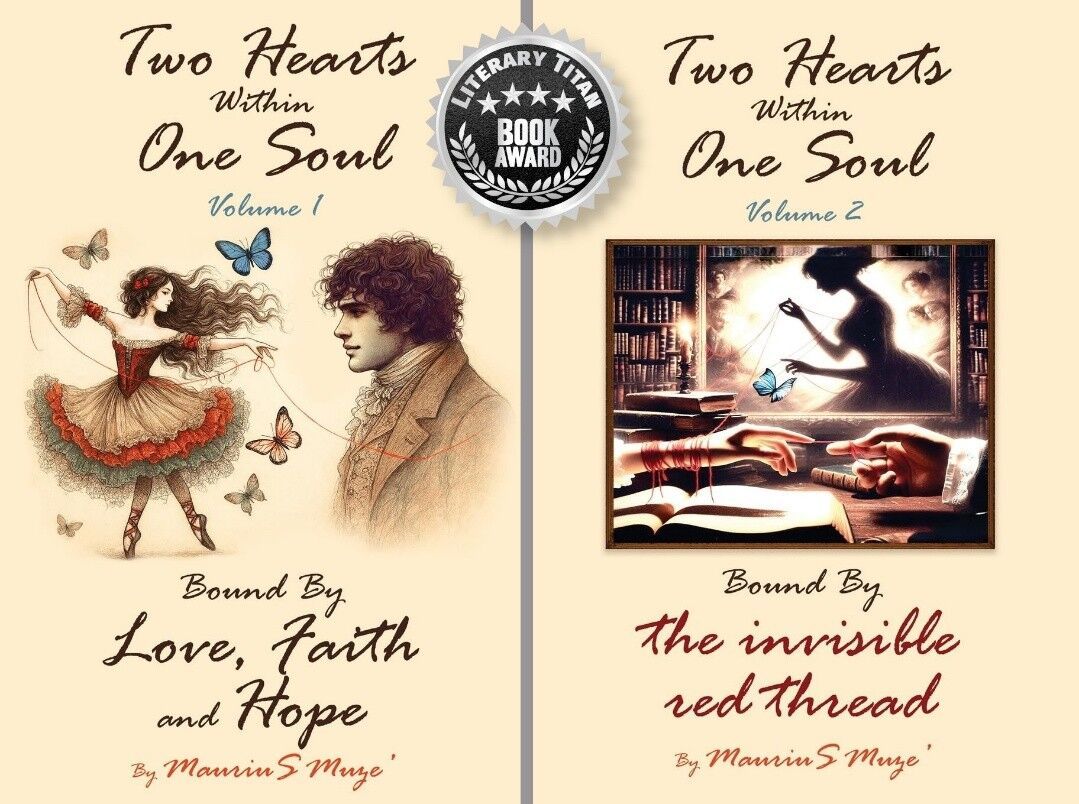 MauriuS Muze’ Celebrates Literary Titan Book Award Wins for Two Hearts Within One Soul Vol. 1 and Two Hearts Within One Soul Vol. 2
