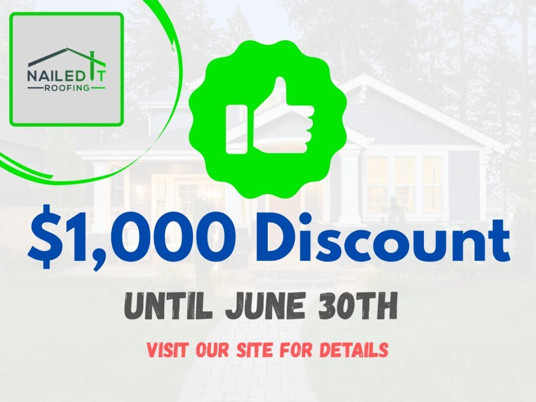 Nailed It Roofing Offers $1,000 Off Roof Replacements and $500 Referral Bonus for NJ and PA Homeowners