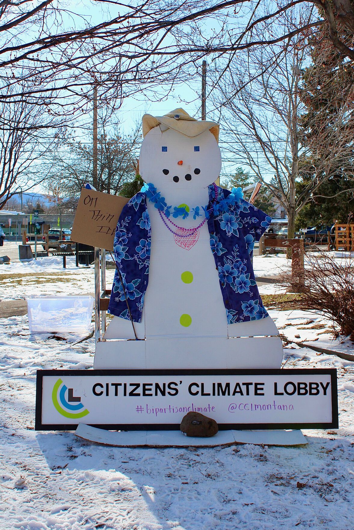 Snowman Protest aims to spread awareness about Montana's warm winter