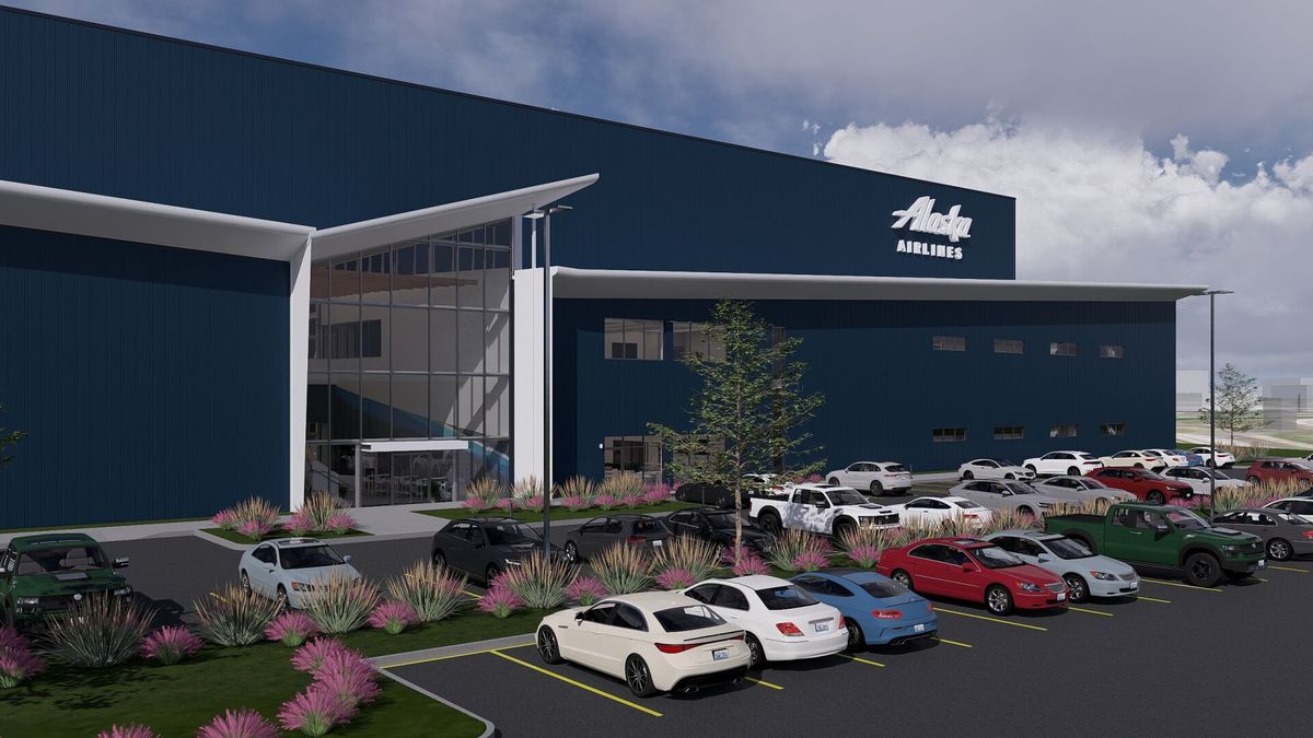 Alaska Airlines breaks ground on new hangar facility at Portland International Airport