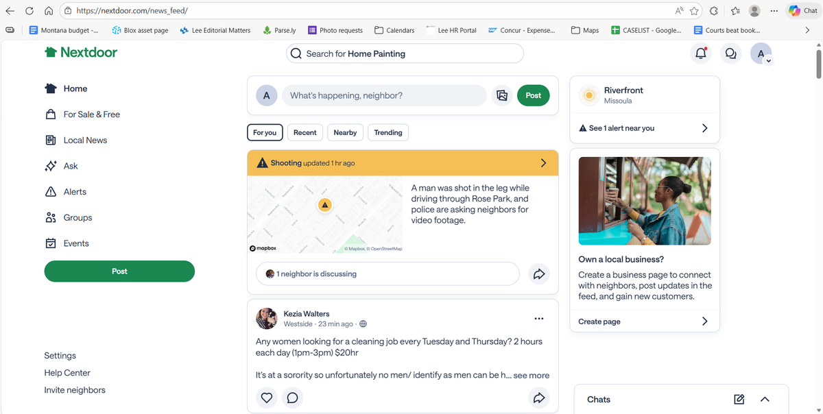 UPDATED: Missoula NextDoor removes AI-hallucinated alert of a fabricated shooting