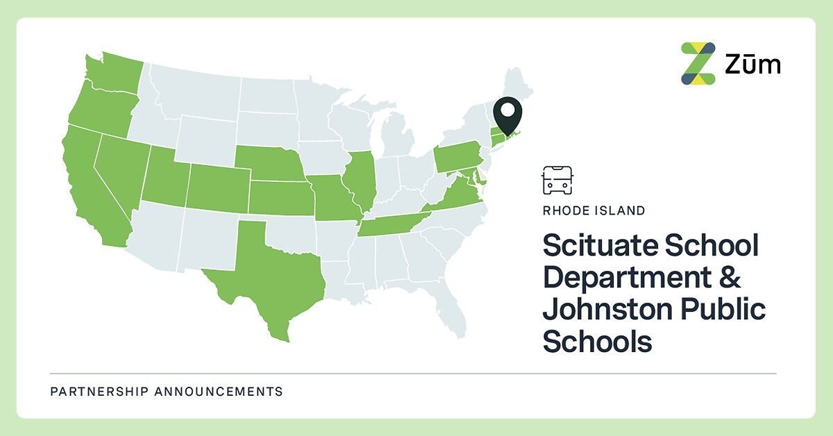 Scituate School Department & Johnston Public Schools Select Zum to Modernize Student Mobility
